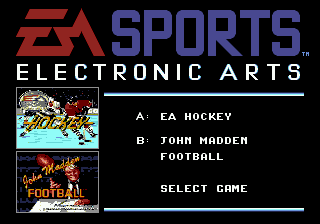 EA Sports Double Header Title Screen